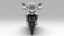 2024 Africa Twin Adventure Sports ES DCT - Studio - Pearl White - Front View