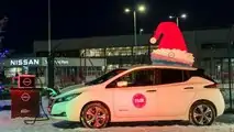 Nissan Sunderland Plant Christmas lights powered by 250000th UK-made Leaf