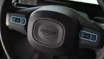 Cruscotto interno del veicolo Amazon Electric Delivery