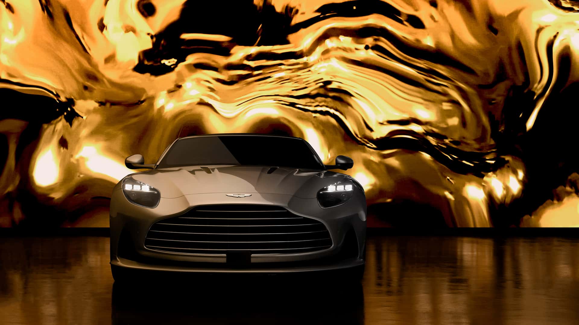 The Aston Martin DB12 Goldfinger Has Real Gold