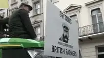 Proteste trattori Londra