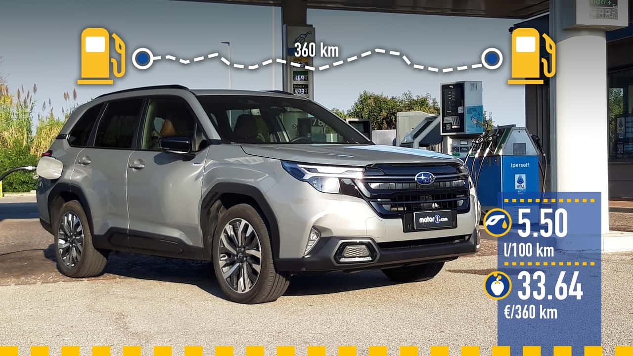 Subaru Forester mild hybrid (2025), la prova dei consumi reali