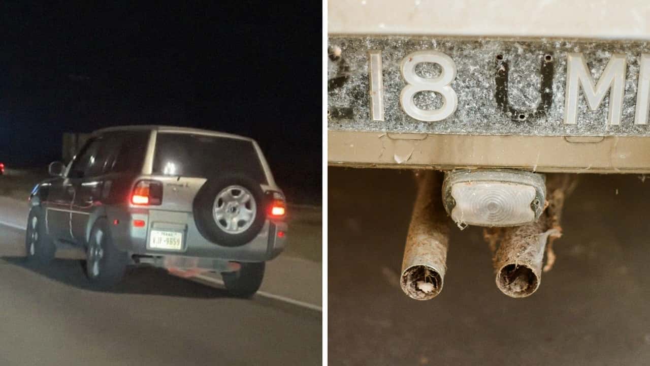 Man spots Toyota on Highway. Then He Sees The Muffler