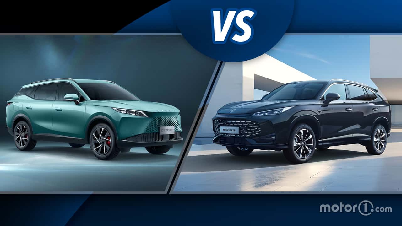 Omoda 7 vs MG HS, SUV cinesi ibridi a confronto