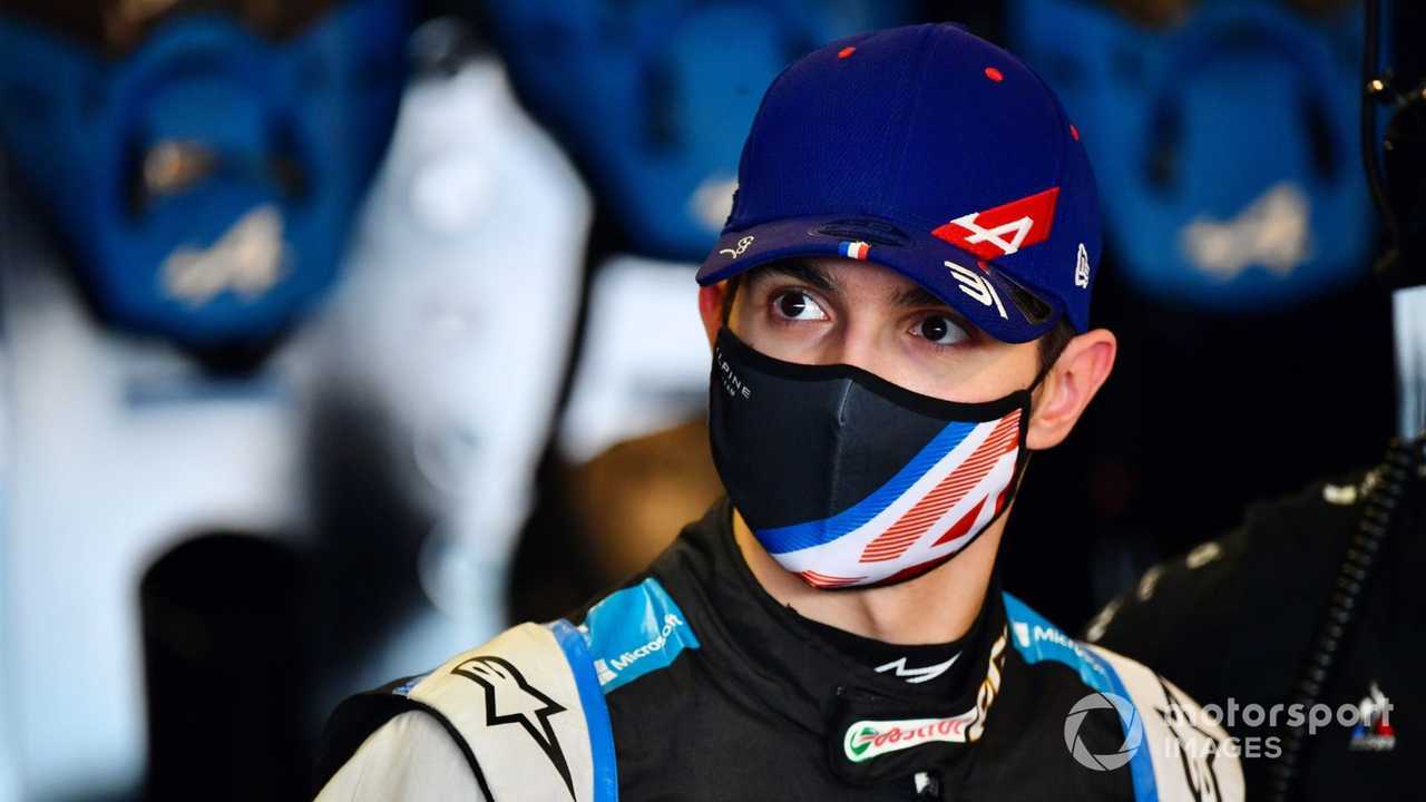 Esteban Ocon at Abu Dhabi testing 2021