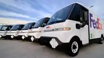 The first BrightDrop EV600 electric vans delivered to FedEx