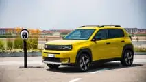 Fiat Grande Panda EV with integrated charging cable