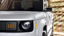 Slate Truck — Scheinwerferdetail außen
