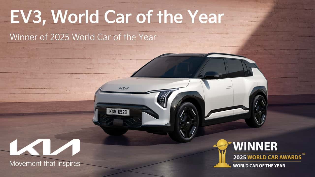  Kia EV3 gewinnt World Car of the Year 2025 