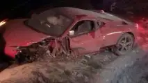 La Ferrari 458 distrutta di Vidal