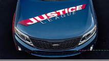 Justice League-themed Kia Sorento for 2013 San Diego Comic-Con 18.07.2013
