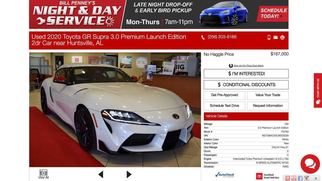 Toyota Supra markup