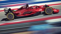 2021 Formula 1 rules car rendering