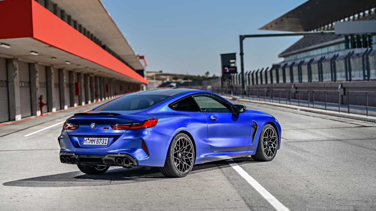 BMW M8 Coupe Marina Bay Blue