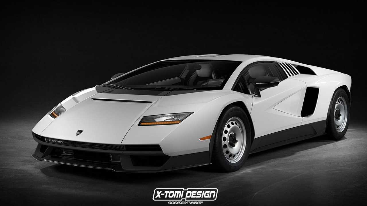 Lamborghini Countach, il render (versione base) di XTomi