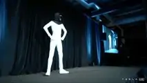 Tesla Bot impersonated by actual human being at Tesla AI Day 2021 4