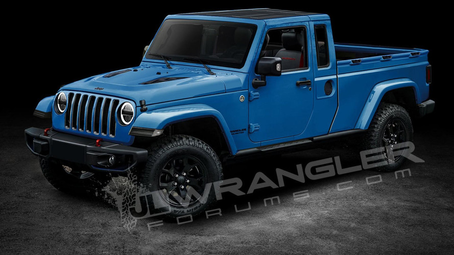 2019 Jeep Wrangler Pickup Rendering