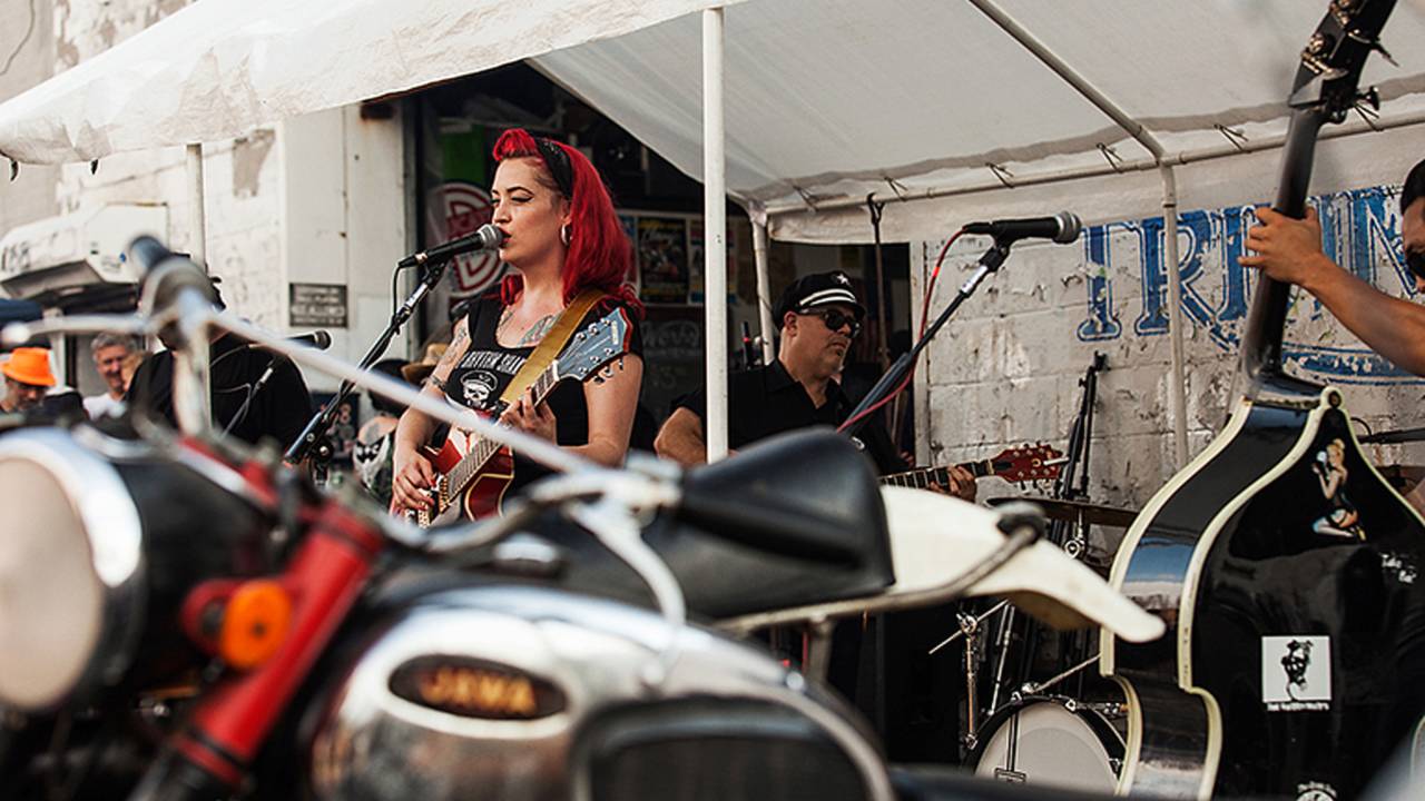 This is Screamin’ Rebel Angels, one of the bands to serenade us throughout the festivities.