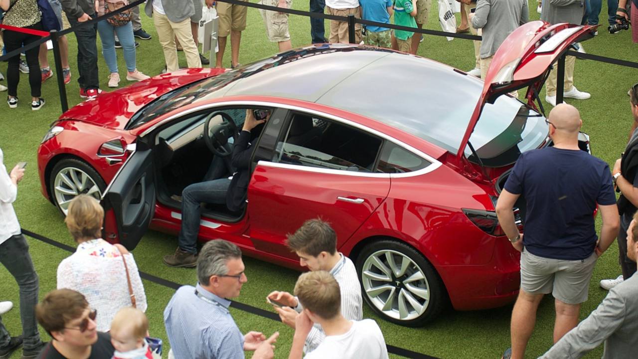 Tesla Model 3 au Festival of Speed de Goodwood 2018
