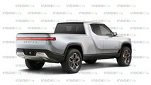 Rivian R1T truck extended car rendering rear