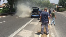 BMW i3 police car fire