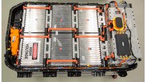 A Chevrolet Bolt EV battery pack in General Motors Global Battery Systems Laboratory at the GM Technical Center in Warren, Michigan, Tuesday, April 5, 2016. (Photo by Jeffrey Sauger for General Motors)