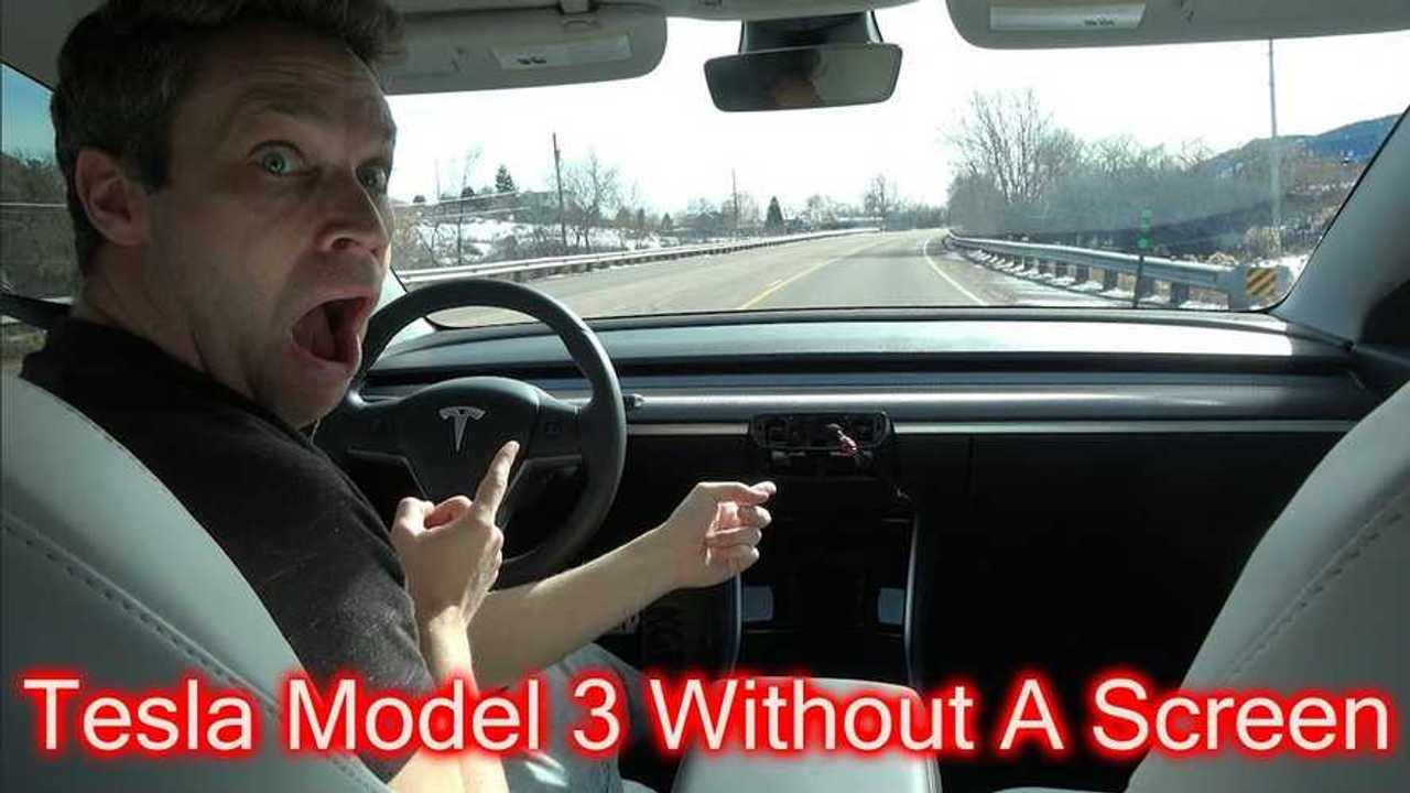 Can You Drive a Tesla Model 3 WITHOUT A Screen?!