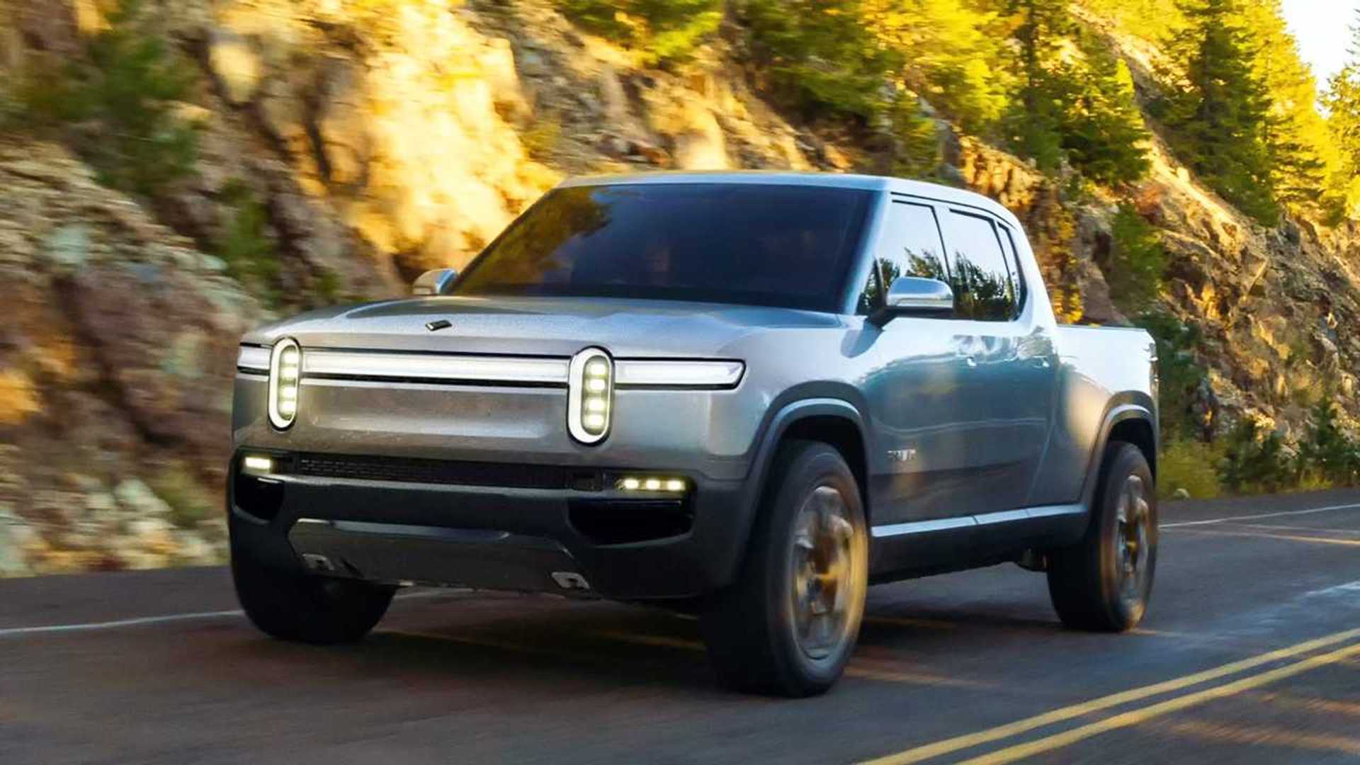 Electric Pickup Trucks Tesla Truck Reveal Date Rivian R1T In White