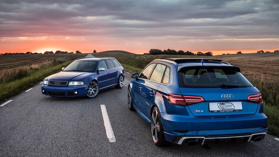 VIDÉO - La nouvelle Audi RS 3 rencontre l’Audi RS 4 Avant de 2001