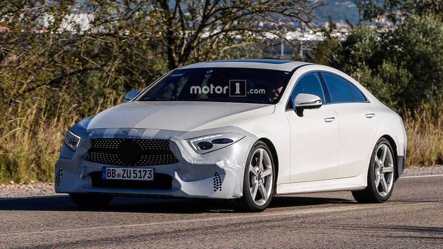 2018 Mercedes CLS with minimal camouflage spy photo