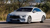 2018 Mercedes CLS with minimal camouflage spy photo