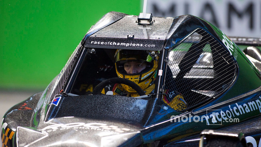 Kyle Busch driving the ROC Car