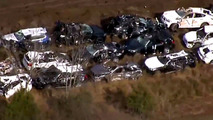 BMWs wrecked in train crash