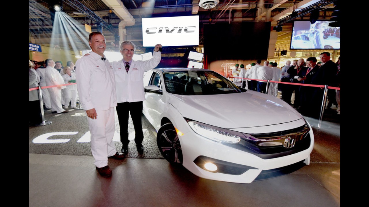 Honda começa a produção do novo Civic em série