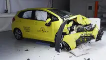 Euro NCAP Rover 100 and Honda Jazz crash test
