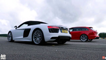 Drag Yarışı: Audi RS6 v. R8 Spyder