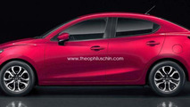 2015 Mazda2 / Demio Sedan render