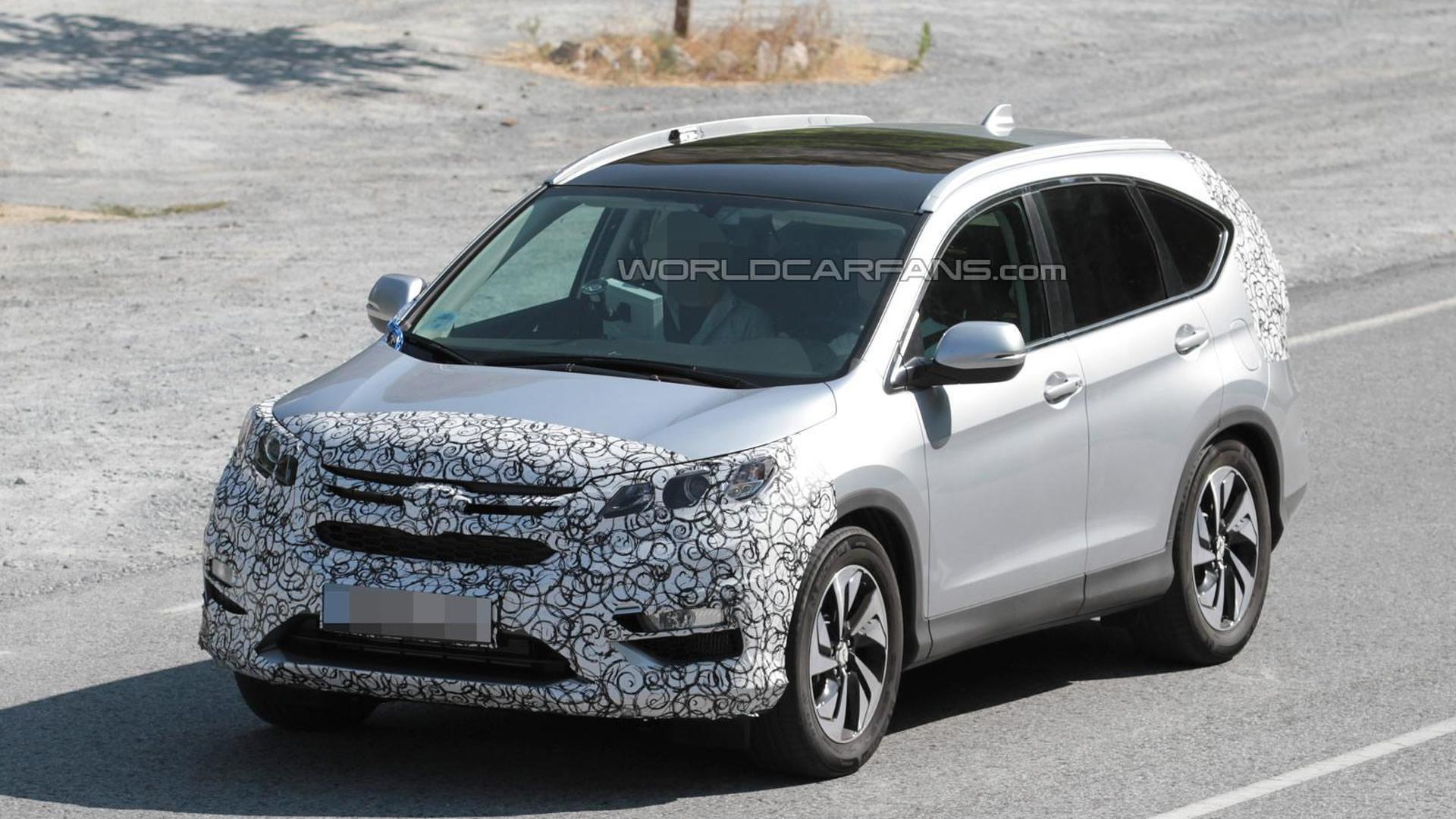 Honda Cr V Facelift Spied Testing In Europe