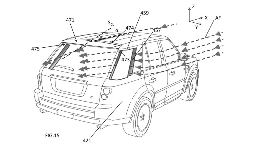 Jaguar Land Rover aerodinamik patent