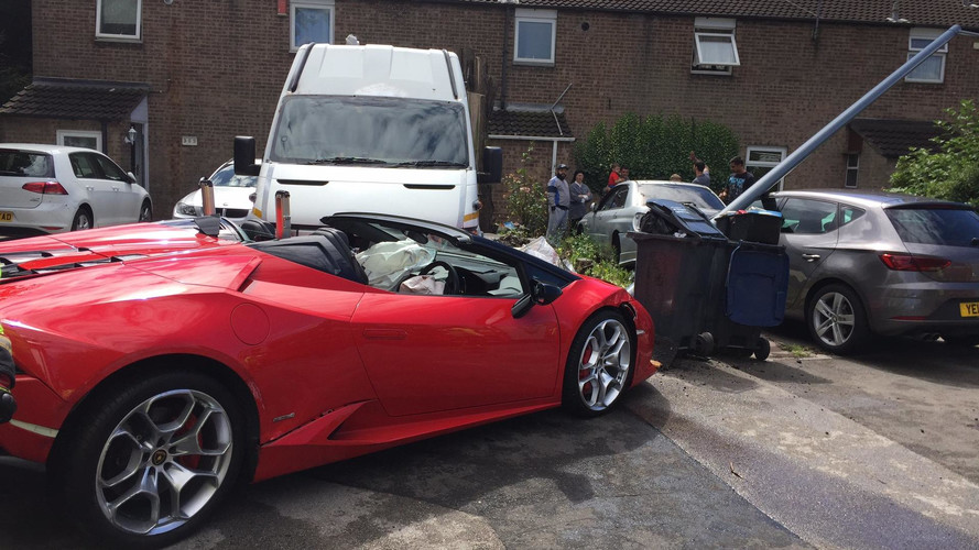 Lamborghini Huracan Spyder Baleset