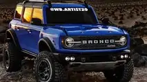 Ford Bronco Raptor Rendering in blau