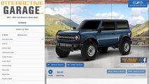 2021 Ford Bronco Interactive Garage Configurator