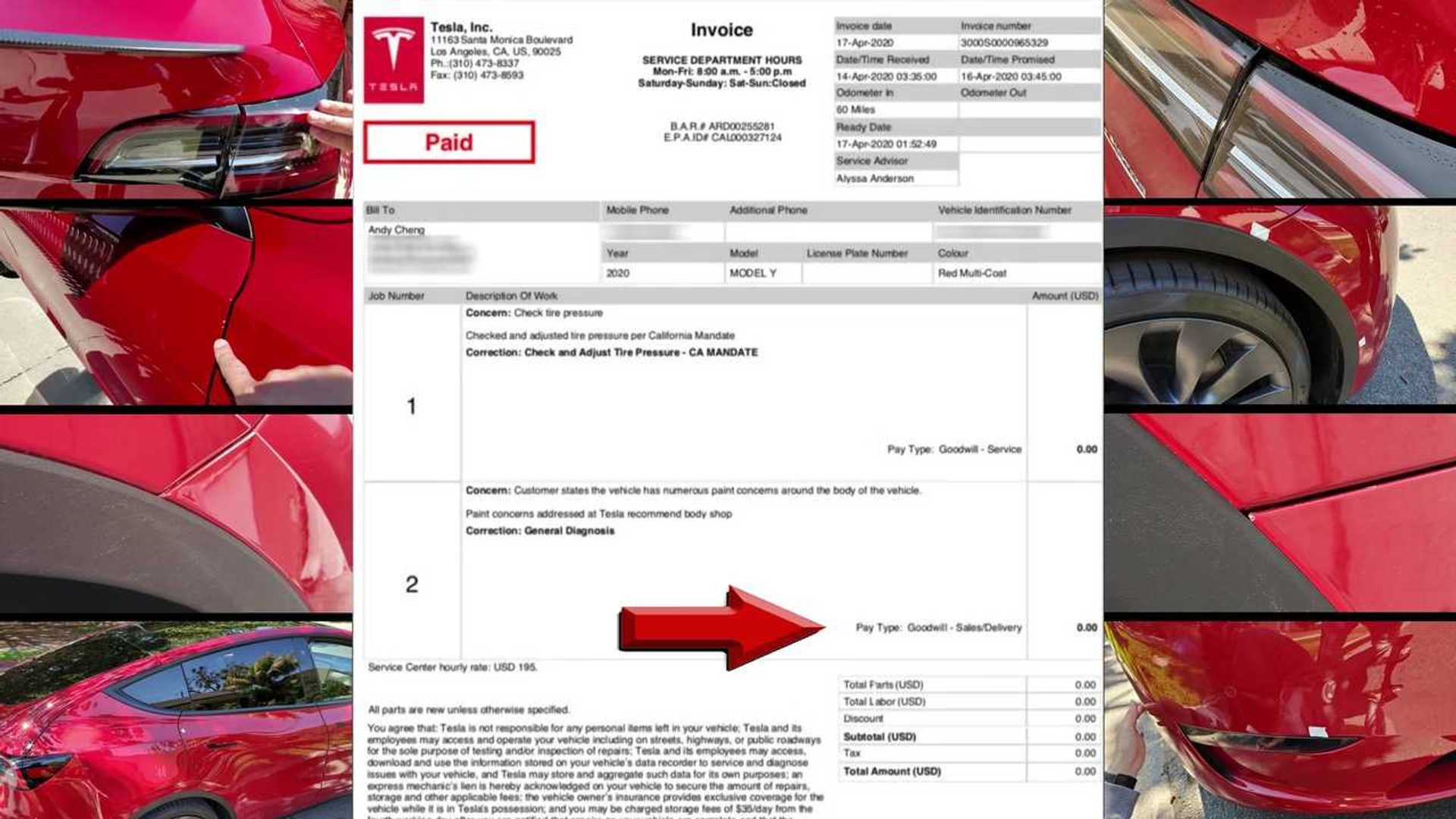 Another Tesla Model Y Owner Complains About Touchless Delivery System