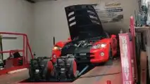Twin-turbo Dodge Viper on dyno