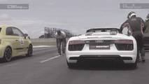 Audi R8 Versus Abarth 595