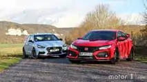 Essai comparatif - Hyundai i30 N / Honda Civic Type R (2017)