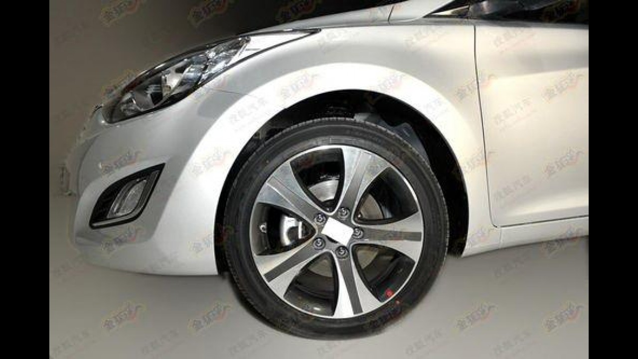 Vazou: Hyundai Elantra aparece com visual renovado na China