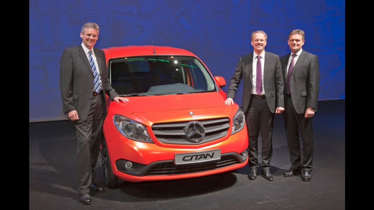 Mercedes apresenta o Citan 2013, irmão gêmeo do Renault Kangoo