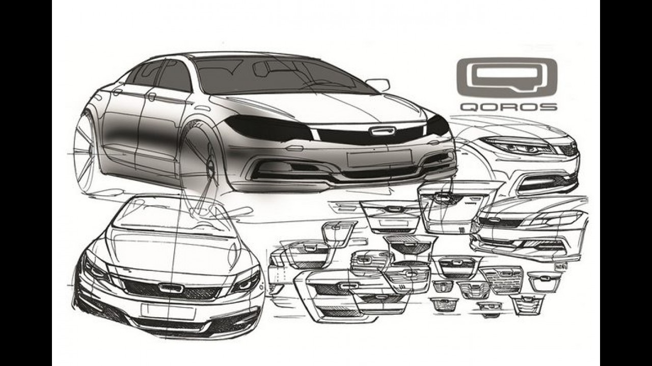 Chery mostra primeiro esboço do futuro lançamento da marca de luxo Qoros
