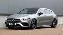 Mercedes CLA Shooting Brake mit Sportfedern von H&R